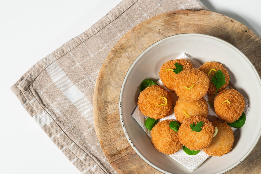 Glutenvrije Cheeszero Croquettes Mini vegan kaaskroketjes kaashapjes allergeenvvrij